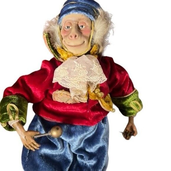 Katherine's Collection Wayne Kleski Retired 16" Circus Monkey Doll - Picture 3 of 6
